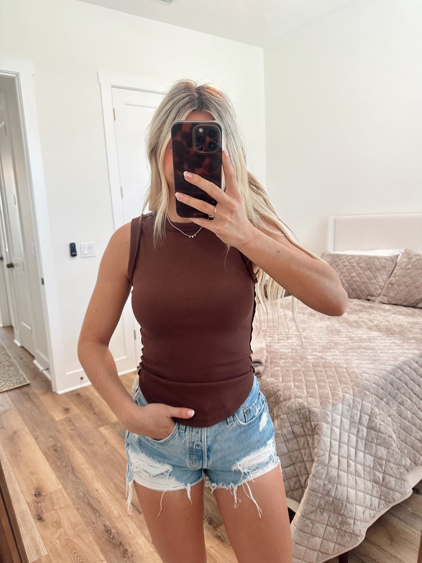 Teagan Tank - Chocolate