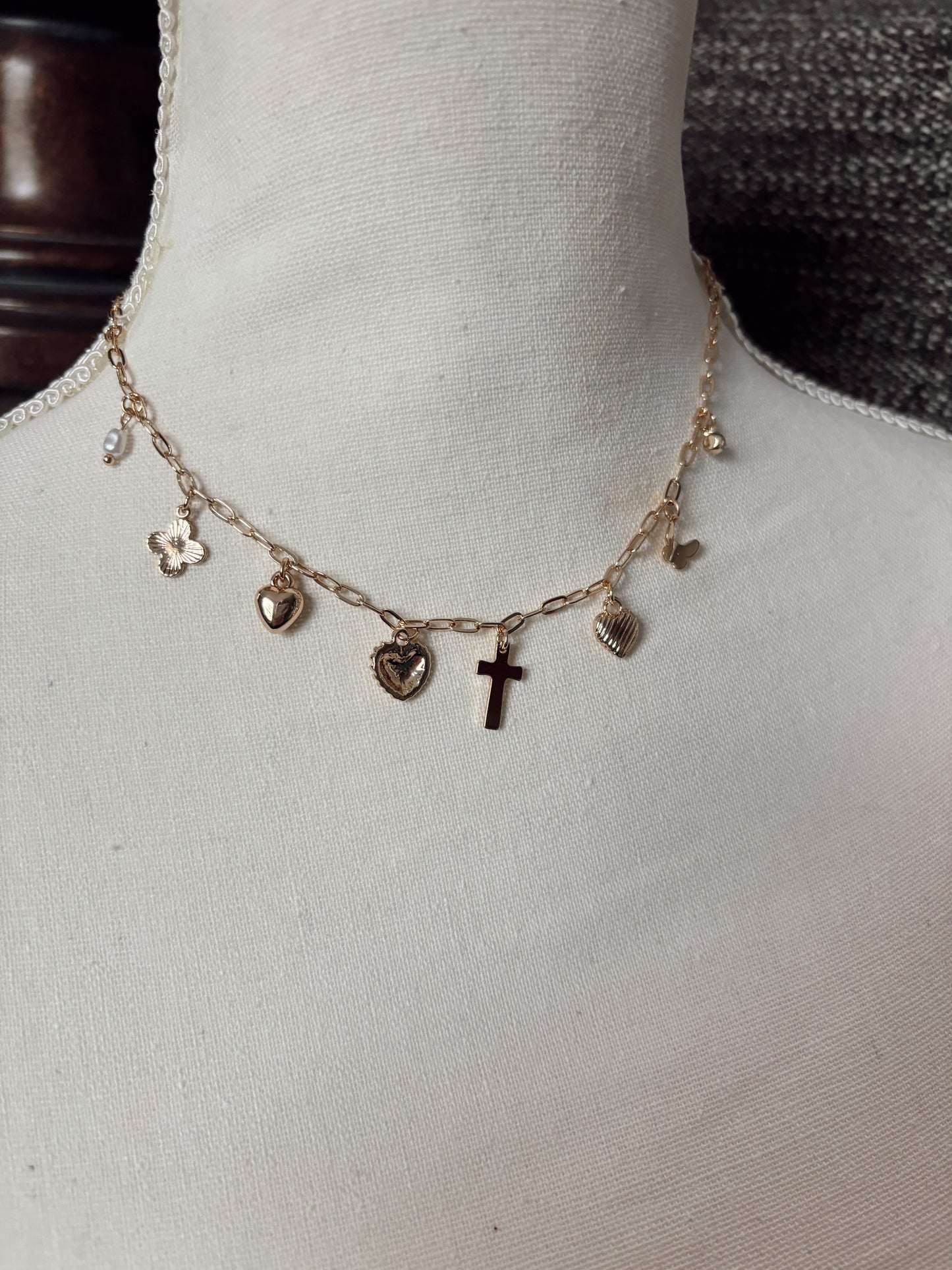 Faith, Love & Luck Charm Necklace