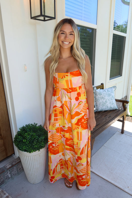 Sunkissed Shore Midi Dress