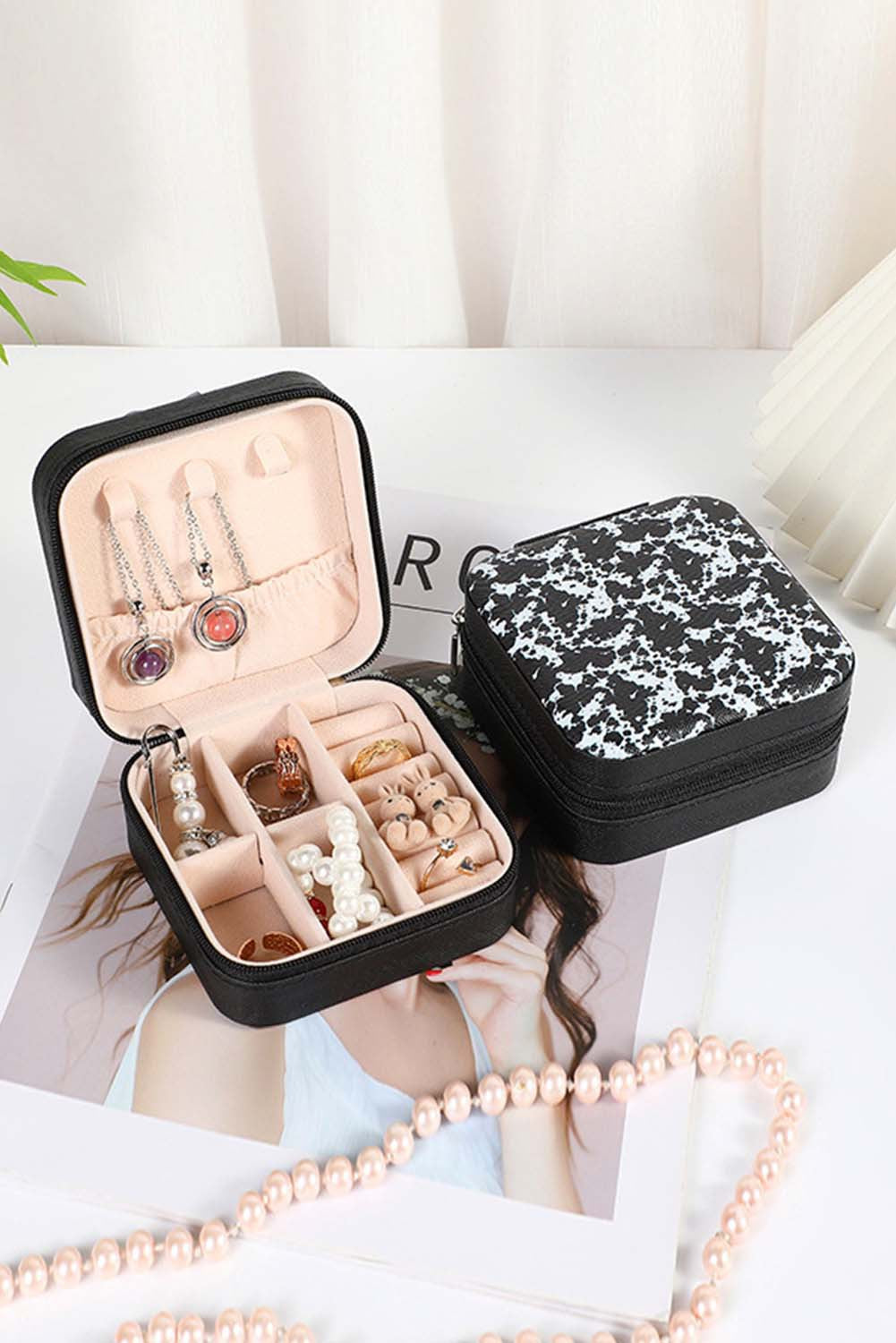 Cow Print Jewelry Case