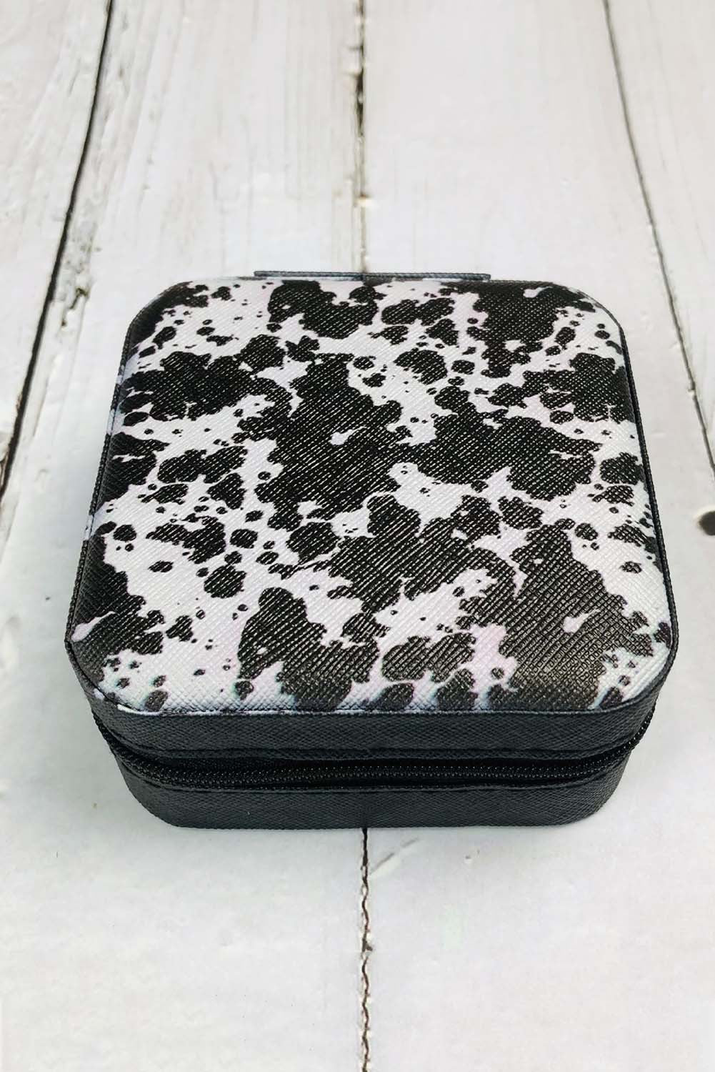 Cow Print Jewelry Case