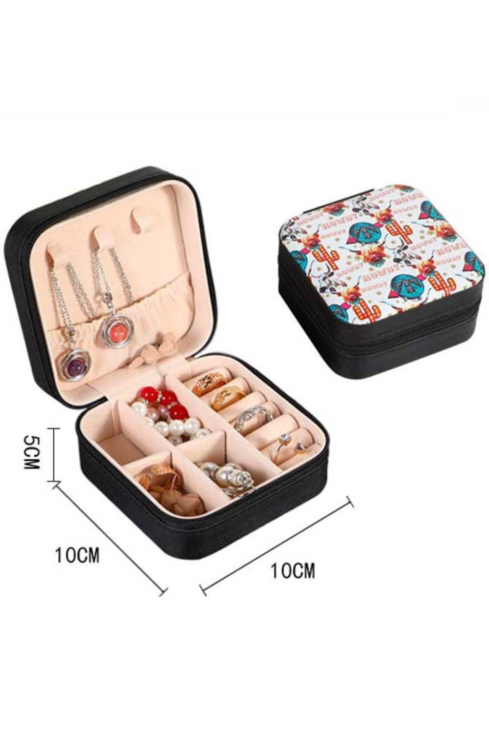 Cow Print Jewelry Case