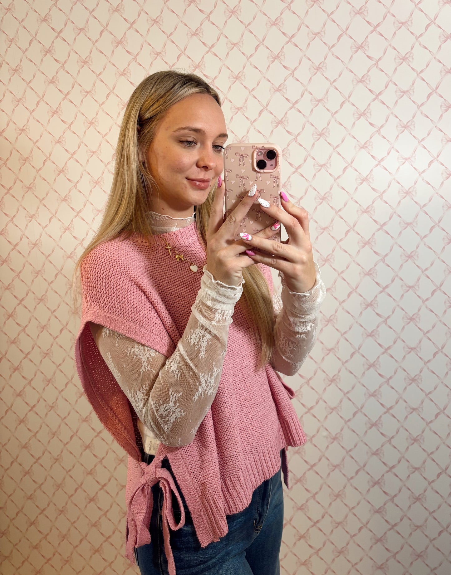 Bubblegum Pink Sweater Top