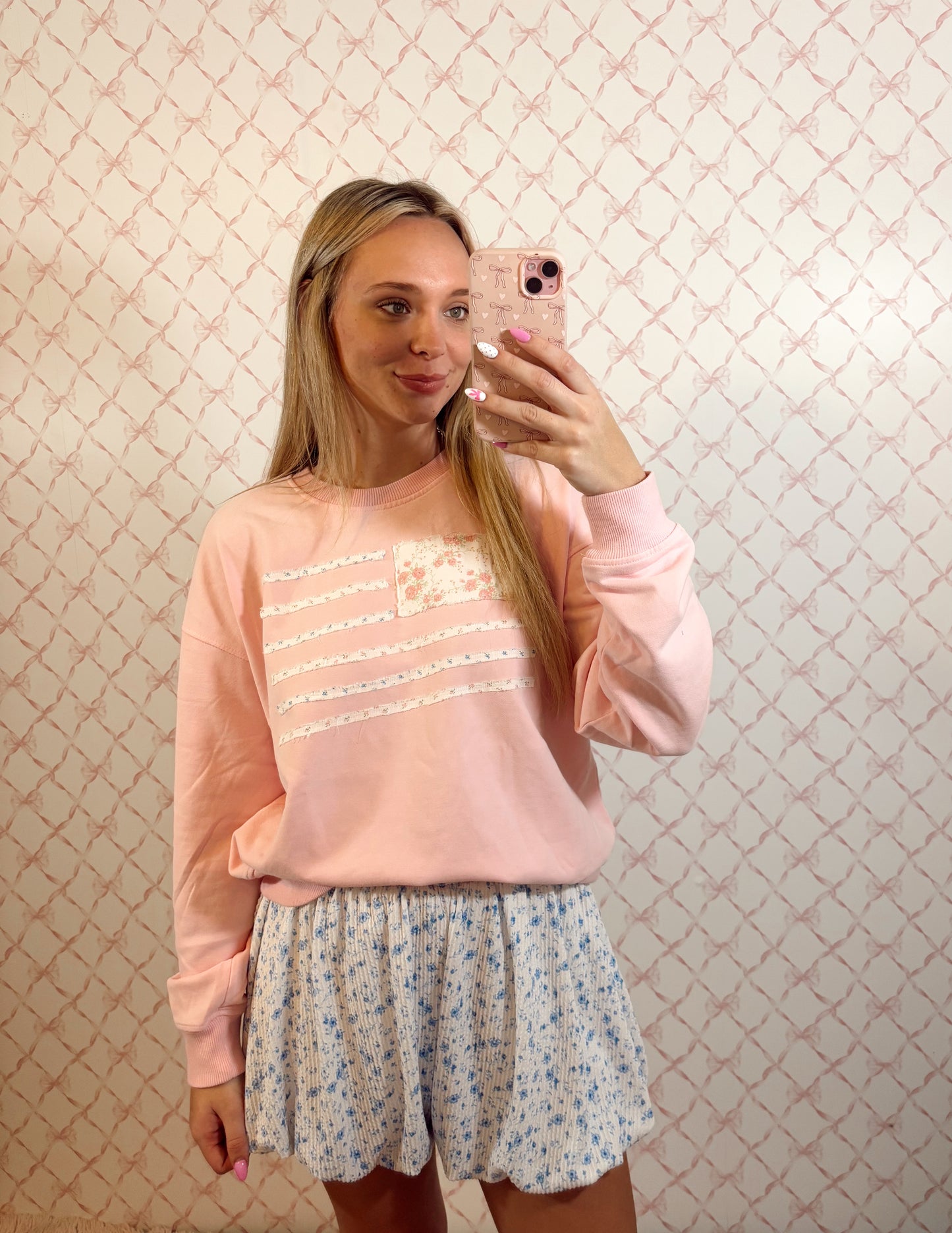 Blossom Banner Pullover