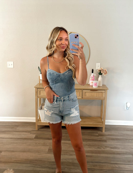 Denim Bodysuit