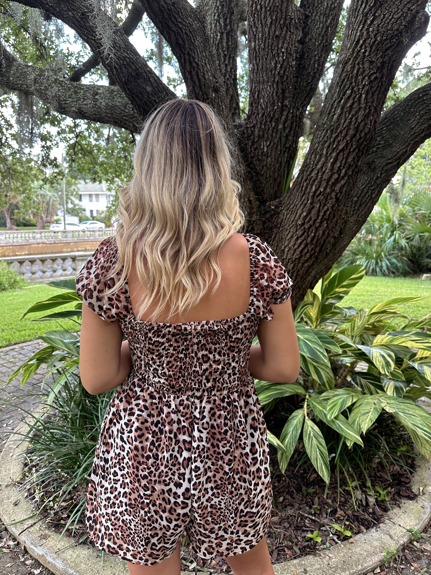 Cheetah Print Romper