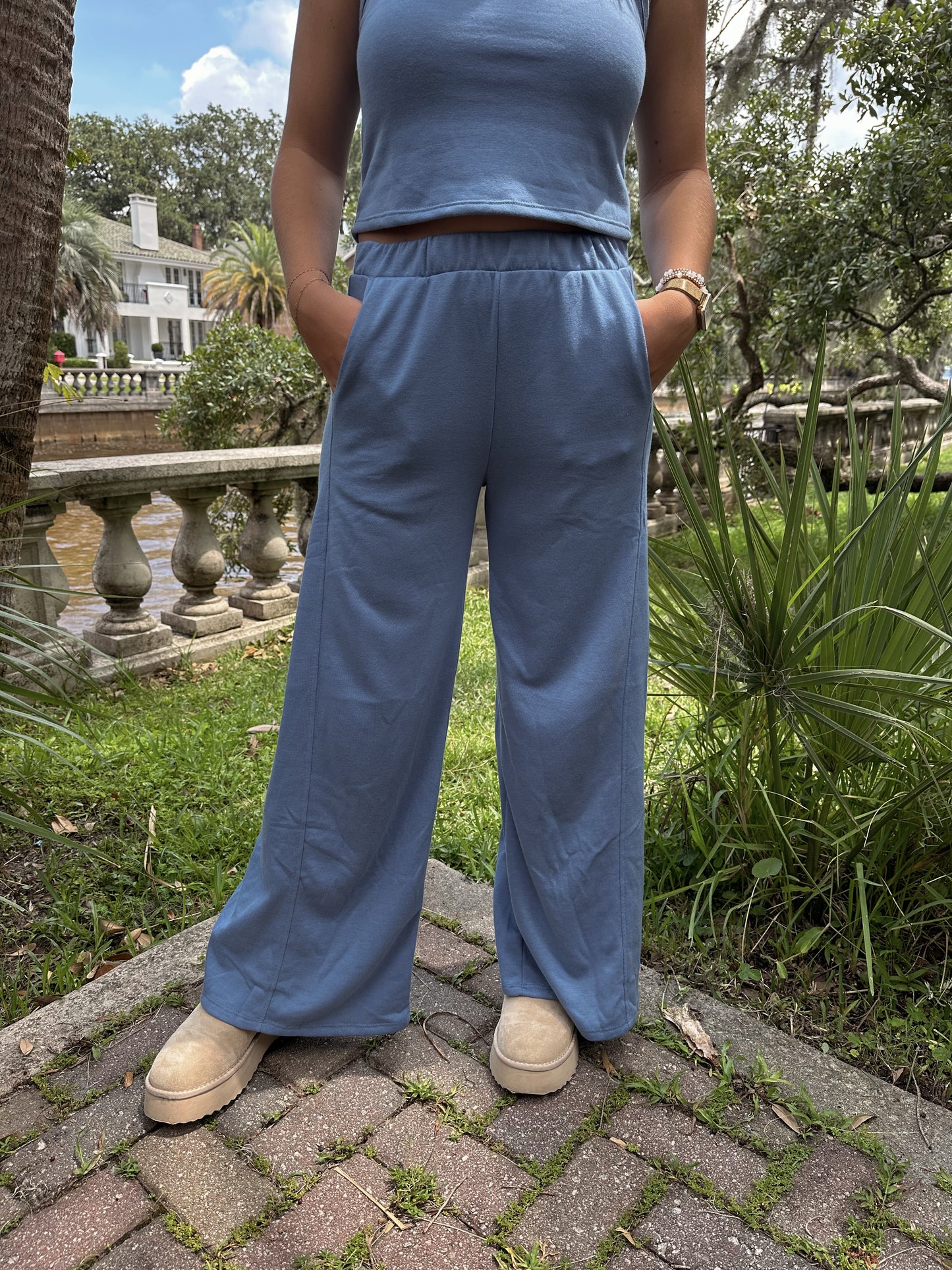 Blue Sweatpant Set- Bottom