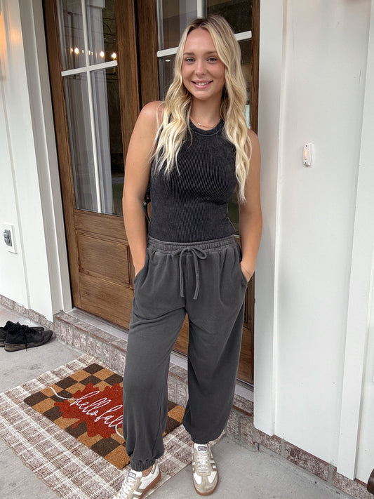Charcoal Washed Joggers