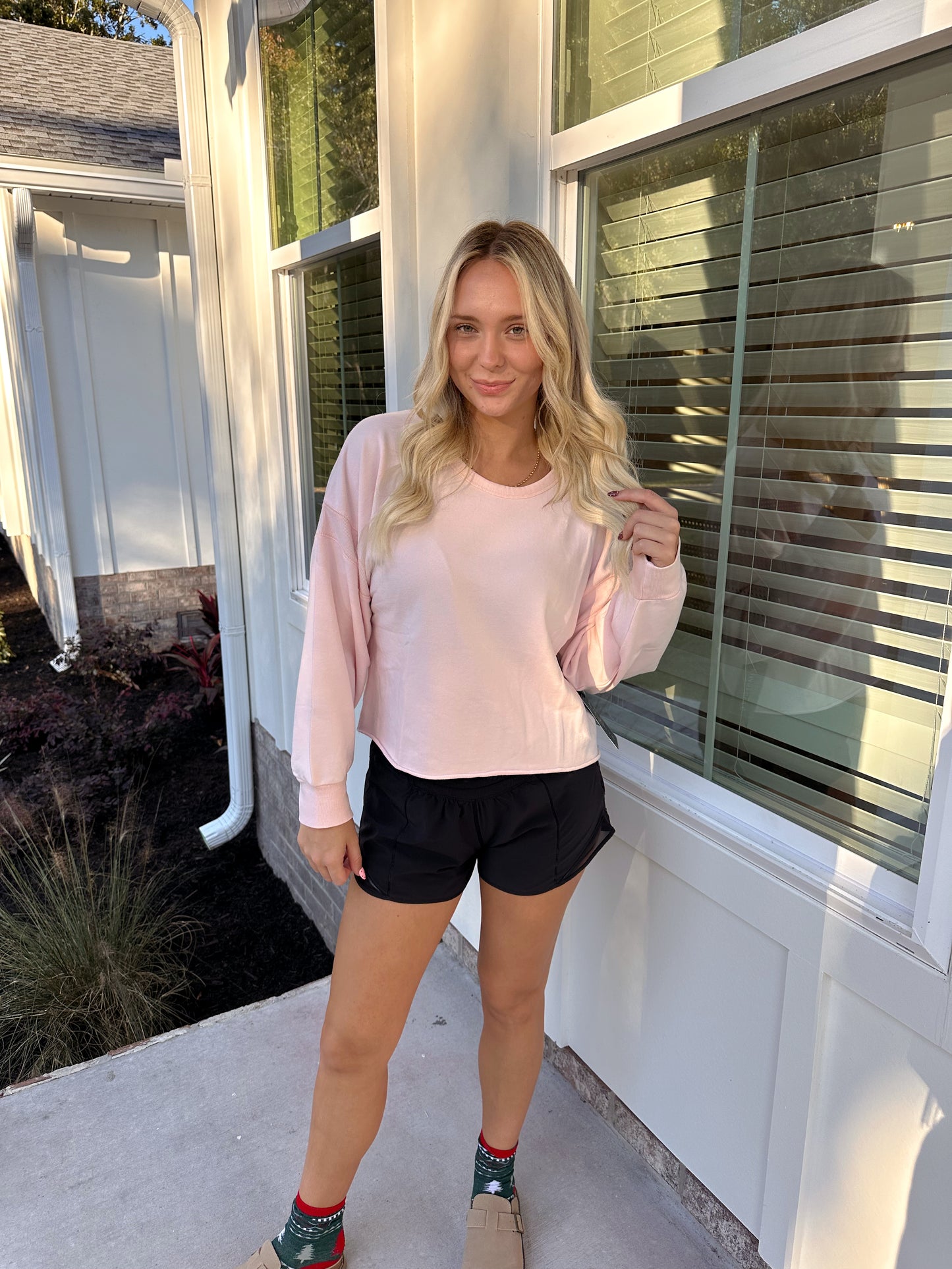 Pink Long Sleeve Active Top