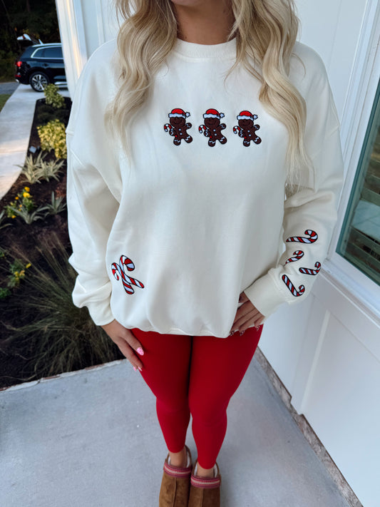 Gingerbread Recipe Christmas Sweatshirt