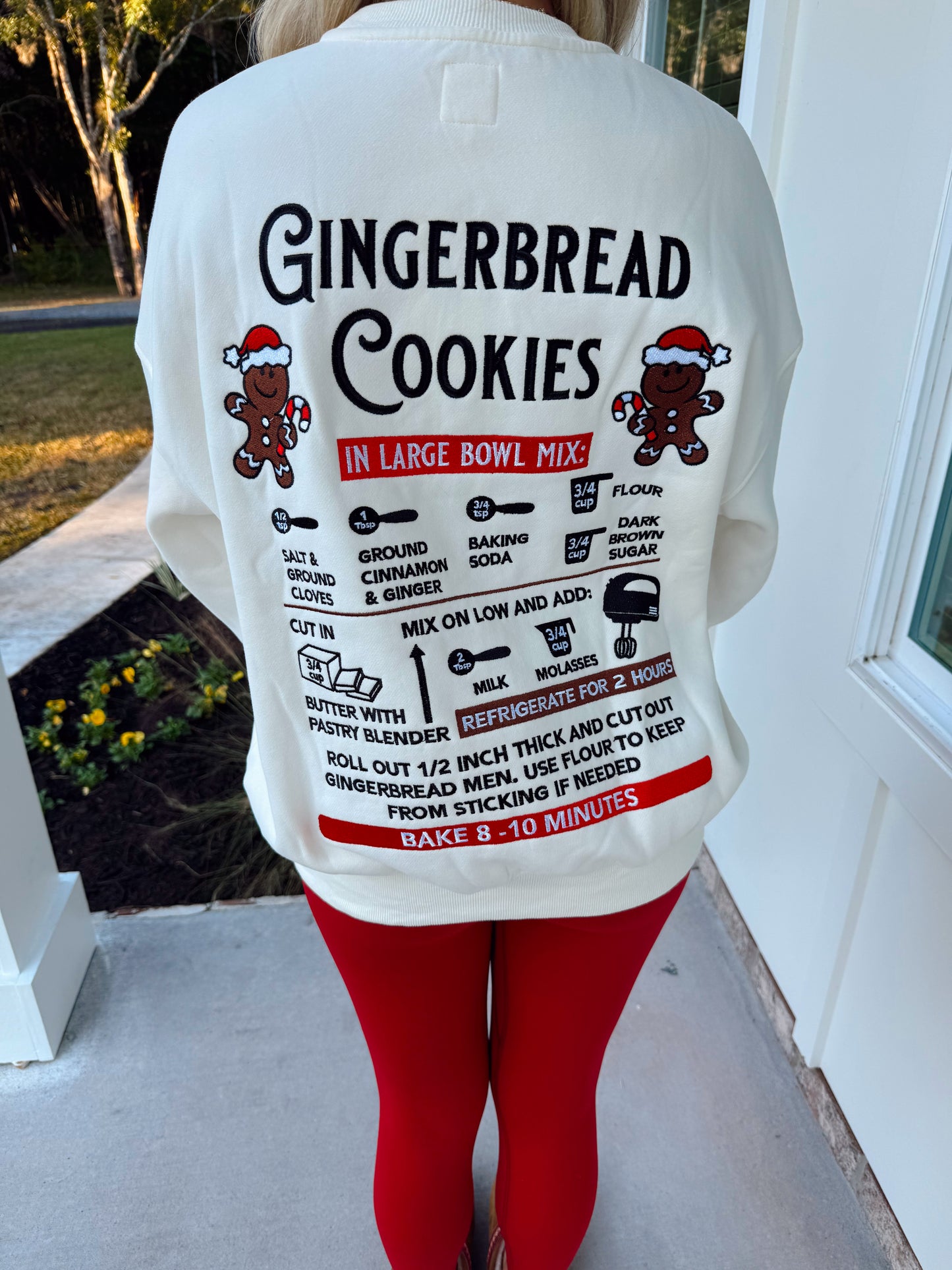 Gingerbread Recipe Christmas Sweatshirt