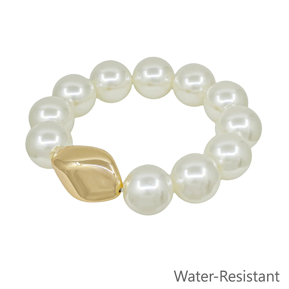 Golden Glow Pearl Bracelet