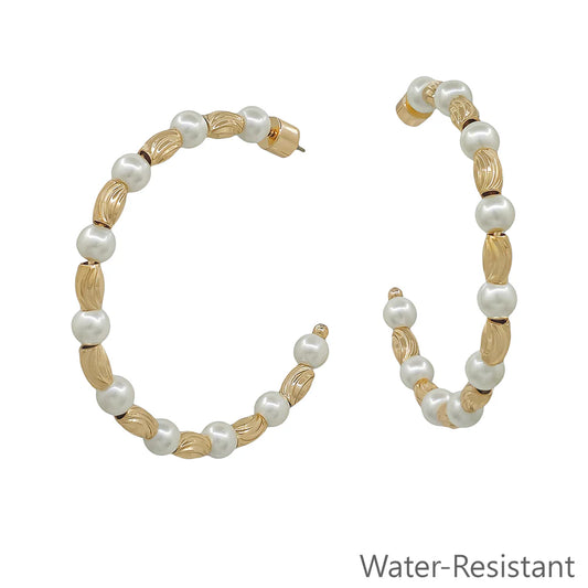 Pearl Glow Hoops