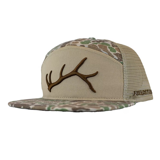 Camo 7 Panel 3D Puff Shed Hat | Fieldstone